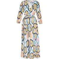 IZIA Kleid Frauen blau mehrfarbig
