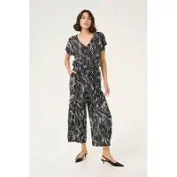 Kaffe Overall Loose fit black offwhite