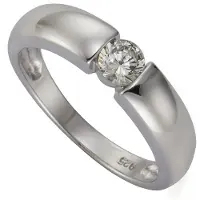 Zeeme Silber Ring Silber 925 mit Zirkonia weiß
