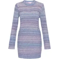 Mymo Kleid Frauen blau mehrfarbig