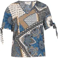 Usha Bluse Frauen blau mehrfarbig