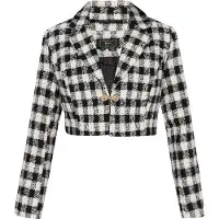 Faina Jacke Frauen schwarz/offwhite