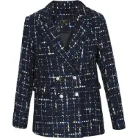 Faina Jacke Frauen Marineblau Mehrfarbig