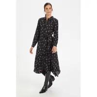 Kaffe Kleid Relaxed fit black brown