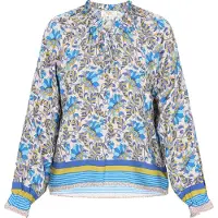 Usha Bluse Frauen blau mehrfarbig