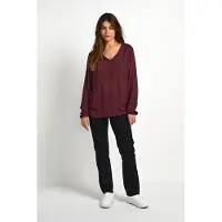 Kaffe Langarm-Bluse Regular fit Dark Jewel purple
