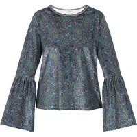 Usha Bluse Frauen blau mehrfarbig