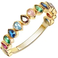 Fascination by Ellen K. Ring 375/- Gelbgold Zirkonia