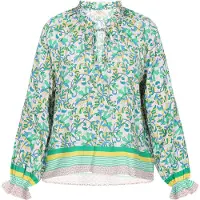 Usha Bluse Frauen grün mehrfarbig