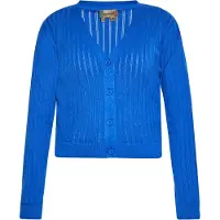 Mymo Strickjacke Frauen kobaltblau
