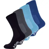 Dr.Socks 4 Paar Multipack Herren Bambus Diabetiker Socken | Dr.Socken | Nicht elastische extra breite Diabetiker Socken für geschwollene Füße - BNG