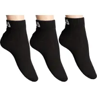 FILA Sneakersocken "Socken 3er Pack", Damen, Gr. 35-38, schwarz, Obermaterial: 75% Baumwolle CO. 23% Polyester PES. 2% Elasthan EL., Socken Sneakersocken