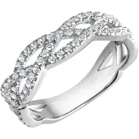 Zeeme Silber Ring Silber 925 rhodiniert mit Zirkonia weiß