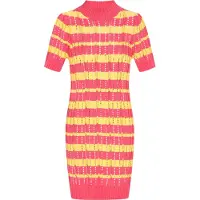 IZIA Kleid Frauen Koralle mehrfarbig