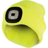 Sock Snob Erwachsene / Herren Winter-Strickmütze mit LED-Leuchtfackel