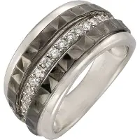 Celesta Silber Ring Silber 925 rhodiniert mit Zirkonia-Steinen