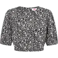 Mymo Bluse Frauen schwarz-weiß