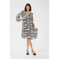 Kaffe Kleid A-shape animal