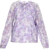 Dreimaster Bluse Frauen violett rosa mehrfarbig