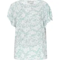 Usha Bluse Frauen türkis weiß