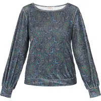 Usha Bluse Frauen blau mehrfarbig