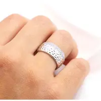 Zeeme Silber Ring Silber 925 rhodiniert mit weißen Zirkonia-Steinen