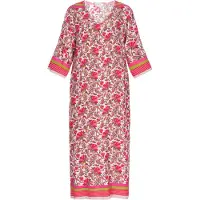Usha Kleid Frauen rot mehrfarbig