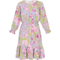 Usha Kleid Frauen blau mehrfarbig