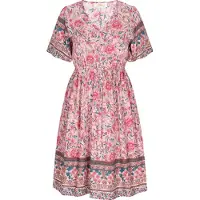 Usha Kleid Frauen hellrosa mehrfarbig