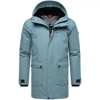 STONE HARBOUR Wintermantel "Netaan XX" Herren Kurzmantel mit kuscheliger Kapuze