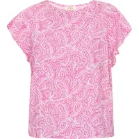 Usha Bluse Frauen rosa weiß