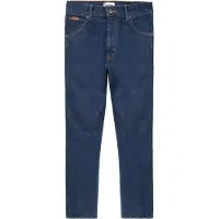 Wrangler Straight Dark Stone Heren Regular Fit Jeans - Spijkerbroek voor Mannen - Donkerblauw - Maat 32/38
