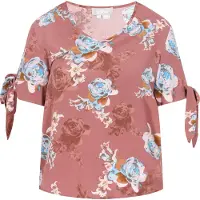 Usha Bluse Frauen braun mehrfarbig