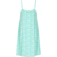 Mymo Kleid Frauen türkis weiß