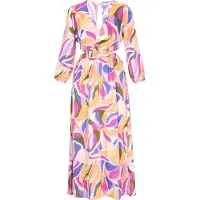 IZIA Kleid Frauen violett mehrfarbig