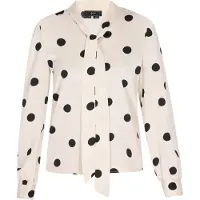 Faina Bluse Frauen weiß-schwarz