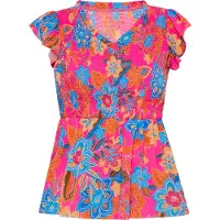 Usha Bluse Frauen Mehrfarbig Rosa