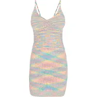 Mymo Kleid Frauen gelb mehrfarbig