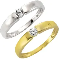Fascination by Ellen K. Ring Gold 375 mit Zirkonia weiß