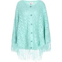 IZIA Poncho Frauen Türkis