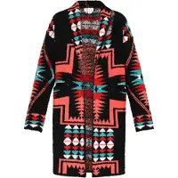 IZIA Strickjacke Frauen schwarz mehrfarbig