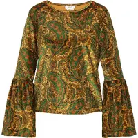Usha Bluse Frauen gelb mehrfarbig