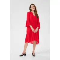 Kaffe Kleid KAmarianah A-shape red