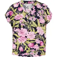 Usha Bluse Frauen Marineblau Mehrfarbig