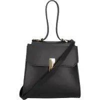 Viola Castellani Damenhandtasche aus echtem Leder mit abnehmbarem Schulterriemen Italy Beige UNICA 20x18x10 cm