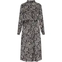 Usha Kleid Frauen schwarze Creme