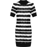 IZIA Kleid Frauen schwarz mehrfarbig
