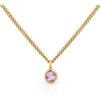 Orolino Halskette Gold 585 mit pinkem Amethyst 5mm