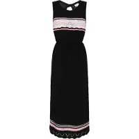 IZIA Kleid Frauen schwarz mehrfarbig
