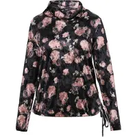 Usha Bluse Frauen schwarz mehrfarbig